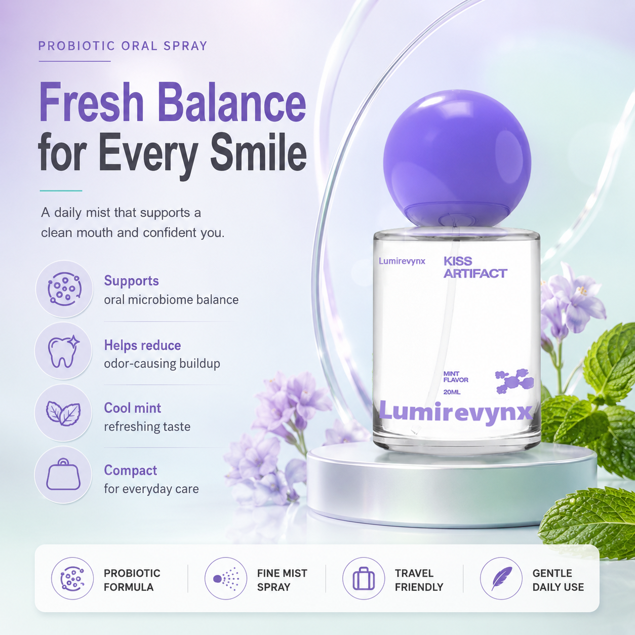 Lumirevynx fresh balance probiotic oral spray